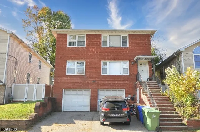 a car parked in front of a building