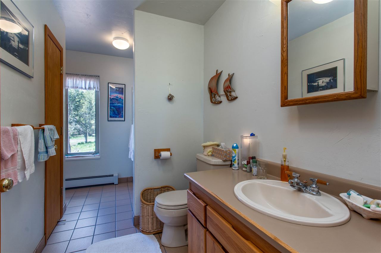 18735 Northridge Road Cedaredge, CO 81413 - Photo 18 of 26 a bathroom with a sink a toilet and mirror