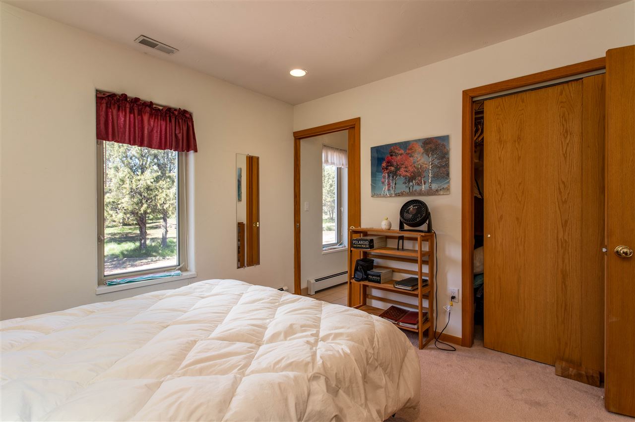 18735 Northridge Road Cedaredge, CO 81413 - Photo 20 of 26 a bedroom with a bed and a large mirror