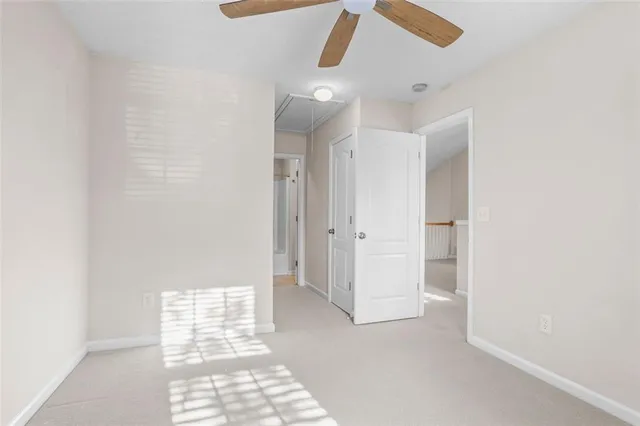 a view of an empty room