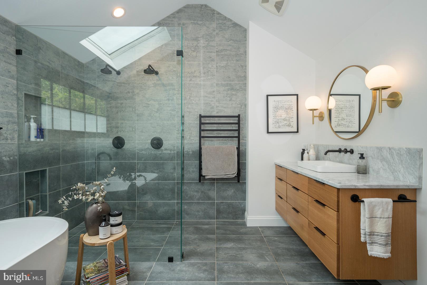 161 Hunters Lane Devon, PA 19333 - Photo 39 of 86 Primary Bathroom with heated towel racks