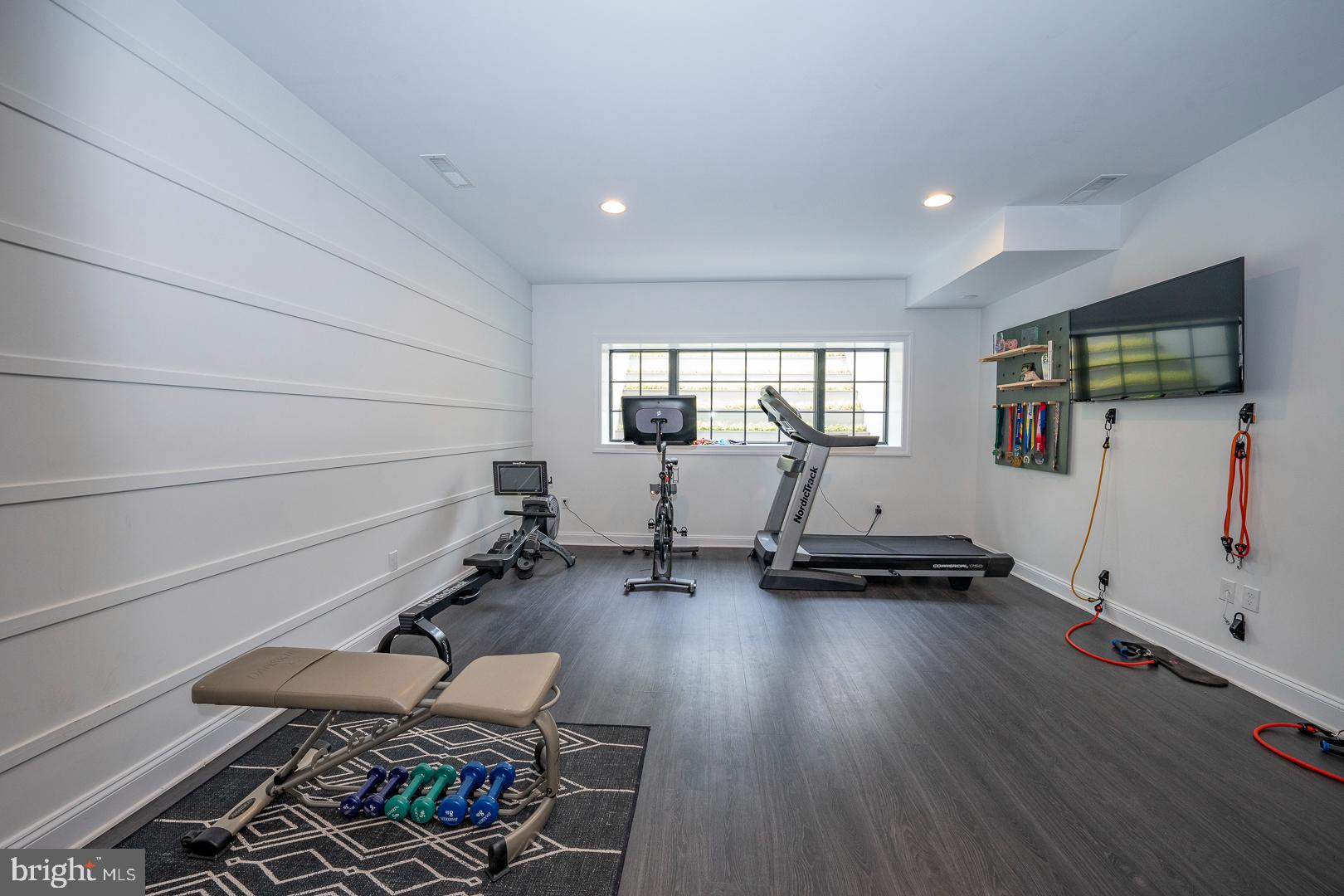 161 Hunters Lane Devon, PA 19333 - Photo 67 of 86 Expansive Lower Level Gym