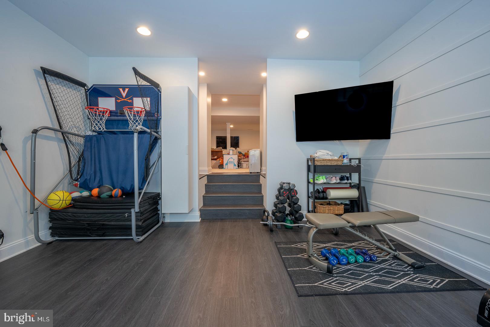 161 Hunters Lane Devon, PA 19333 - Photo 68 of 86 Expansive Lower Level Gym