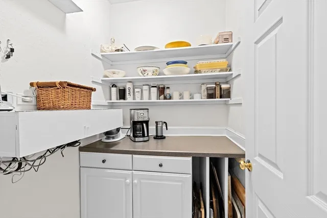 a bathroom with a sink and a stove