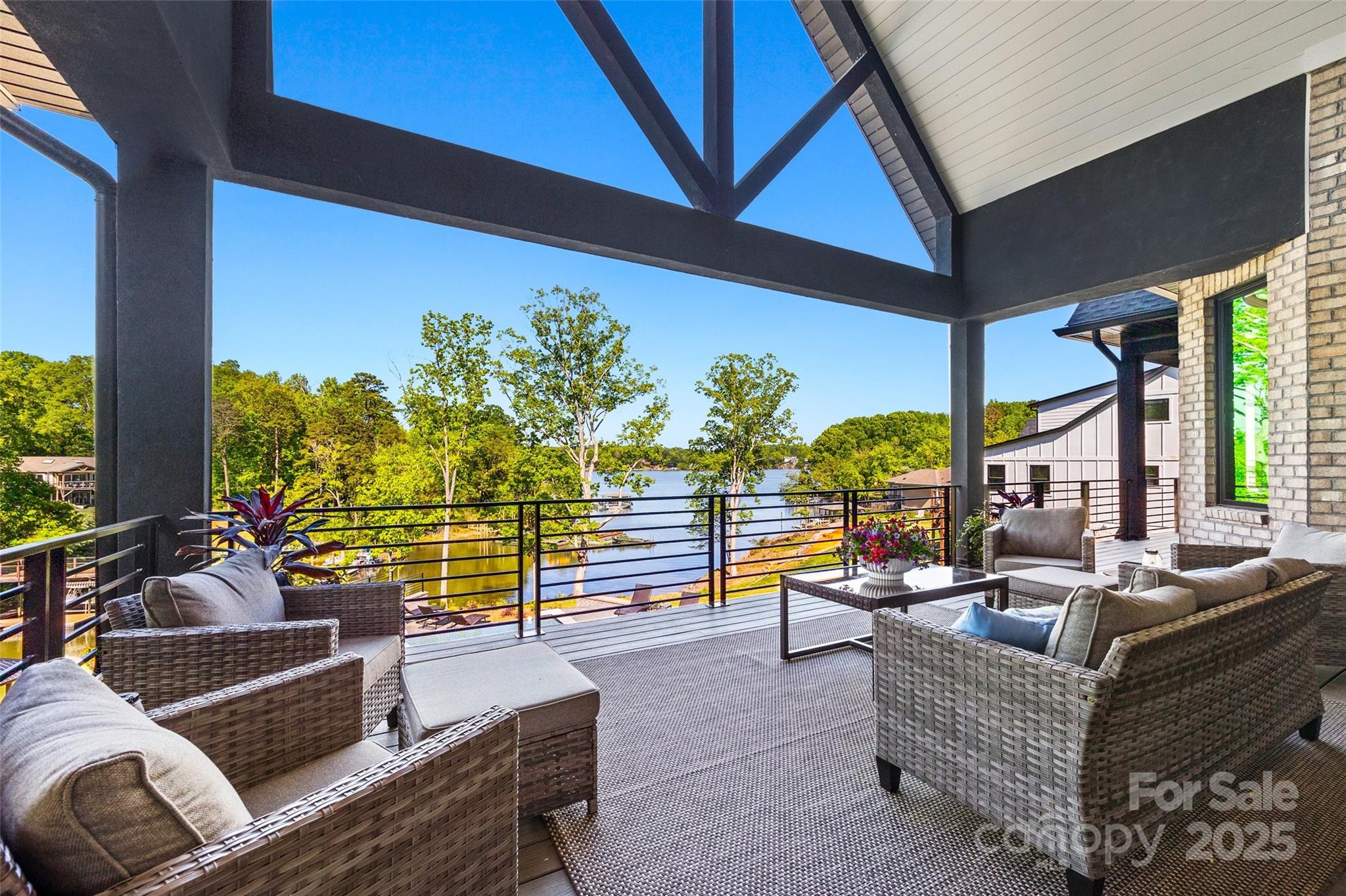 385 Squirrel Lane Lake Wylie, SC 29710 - Photo 21 of 48 a outdoor living space with furniture and garden