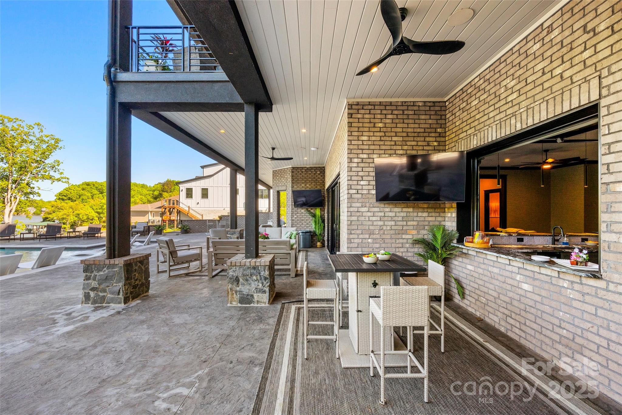 385 Squirrel Lane Lake Wylie, SC 29710 - Photo 35 of 48 a view of a dining room with furniture window and outside view