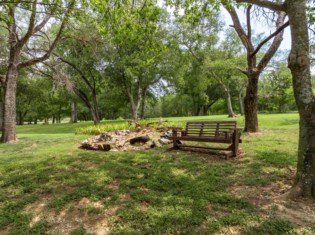 235 Country Drive Waco, TX 76705 - Photo 20 of 29 a view of a backyard with lawn chairs and a fire pit