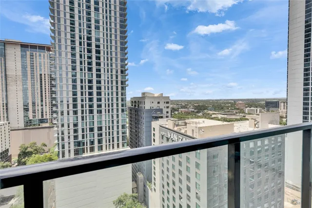 a view of city from a window