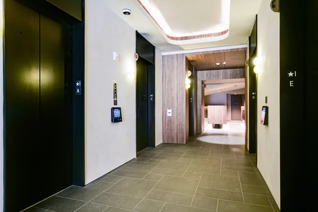 a view of a bathroom from a gallery