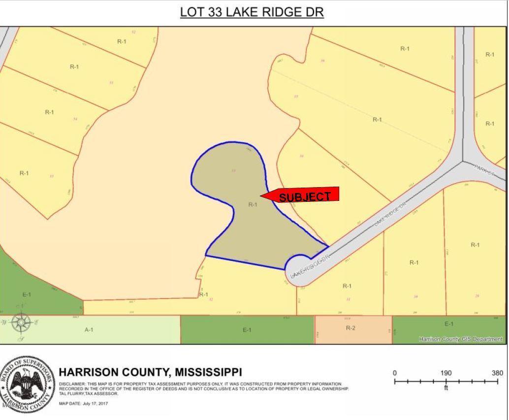 0 Lake Ridge Drive Saucier, MS 39574 - Photo 10 of 12 Lake Ridge Plat Map