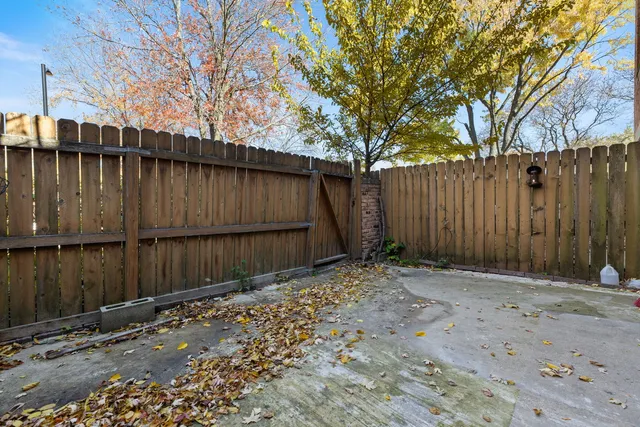 a view of wooden fence