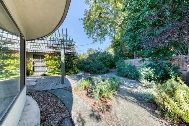 a view of an outdoor space and a yard