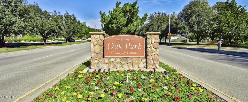 6140 Deerhill Road Oak Park, CA 91377 - Photo 57 of 72 a sign on the side of a street