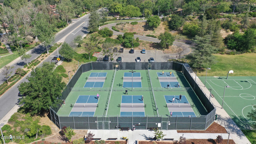 6140 Deerhill Road Oak Park, CA 91377 - Photo 61 of 72 an aerial view of a residential houses with outdoor space