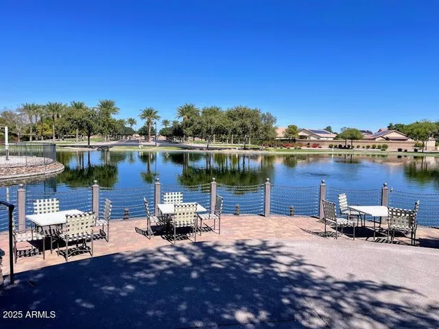 a lake view with a bench and lake view