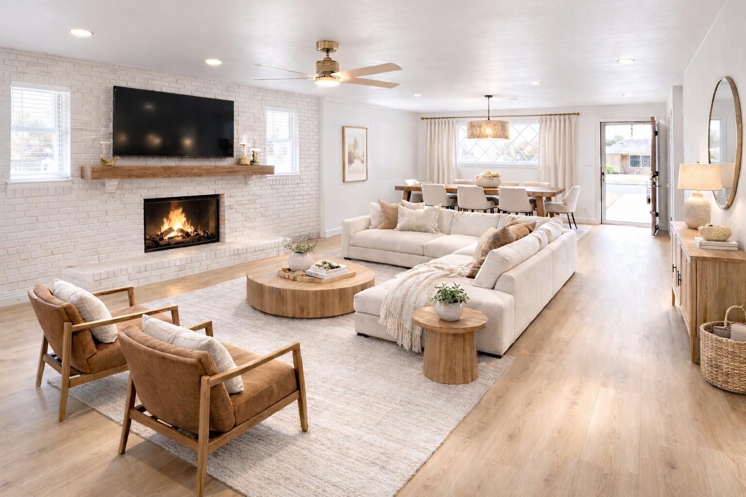5502 8th Street Lubbock, TX 79416 - Photo 2 of 41 a living room with furniture and a flat screen tv
