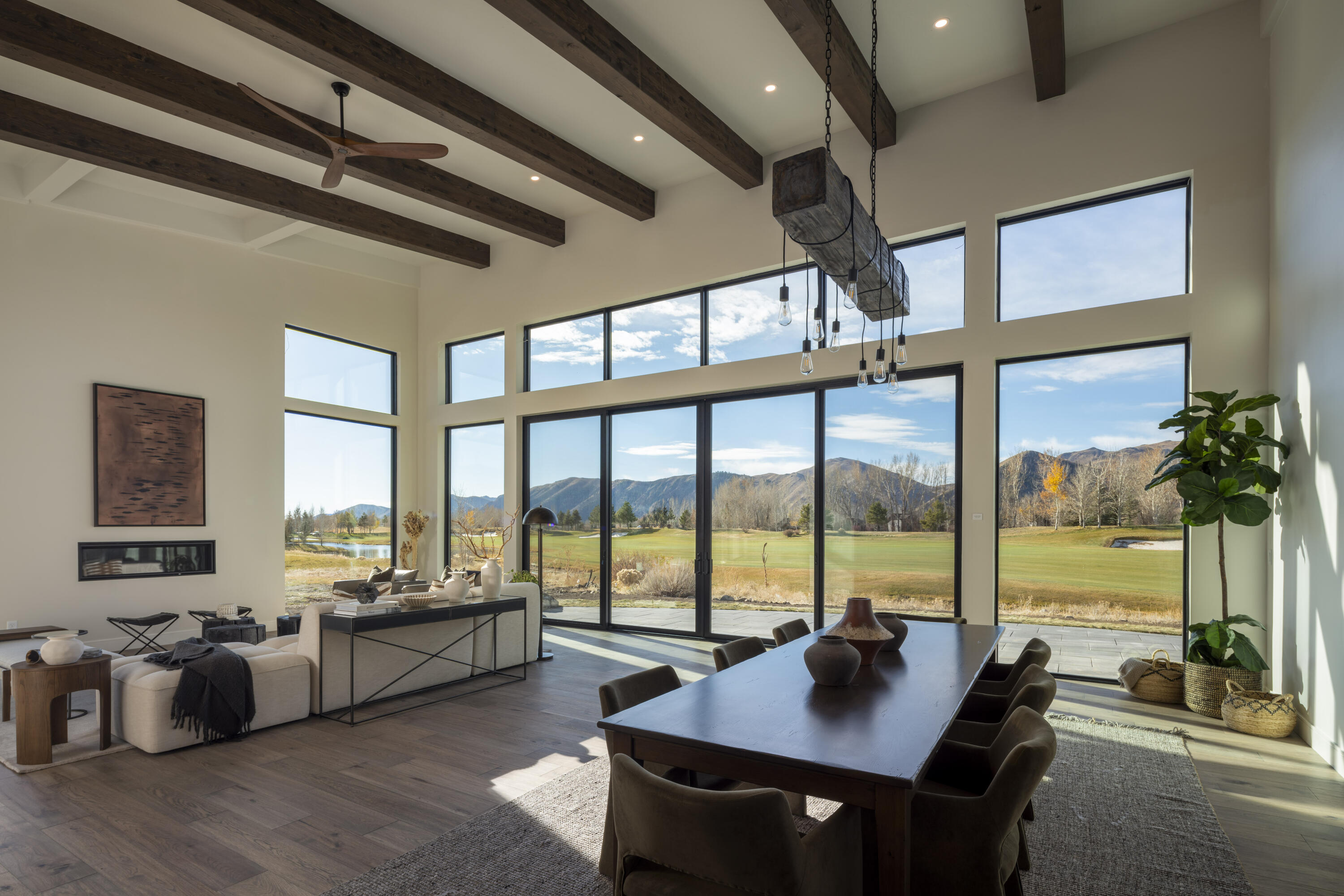 10 Streamside Drive Blaine County, ID 83333 - Photo 9 of 37 Dining to Golf Course