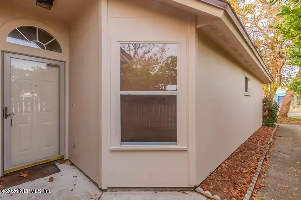 a view of front door