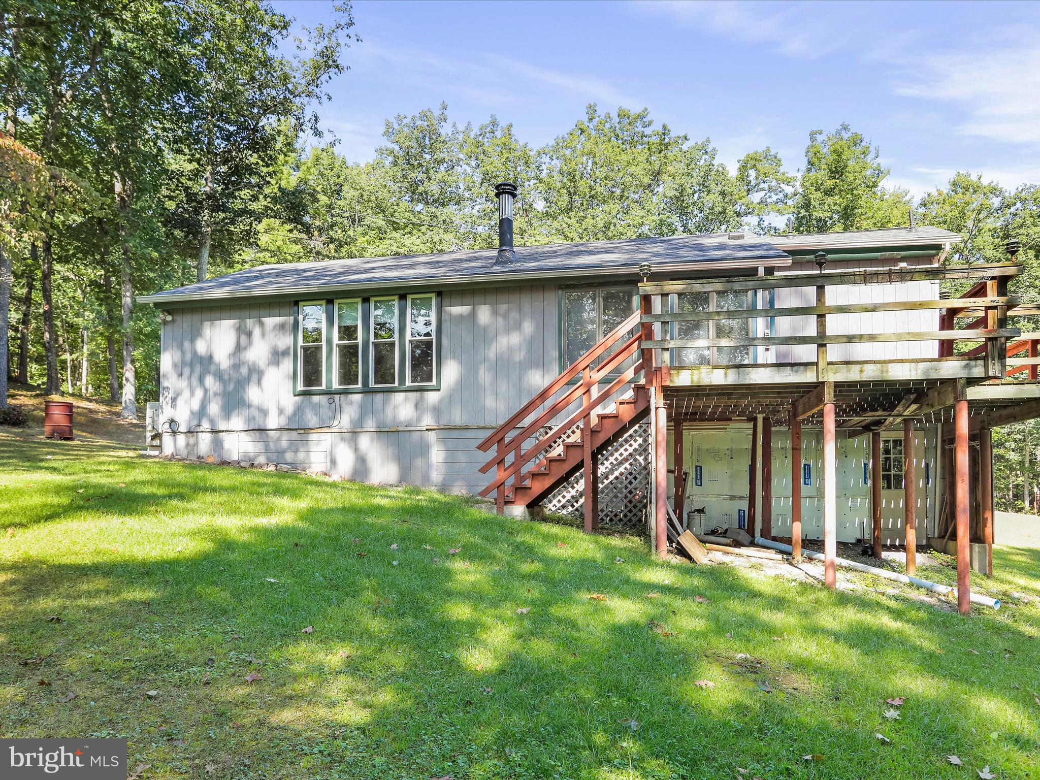 front view of a house with a big yard