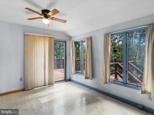 a view of an empty room