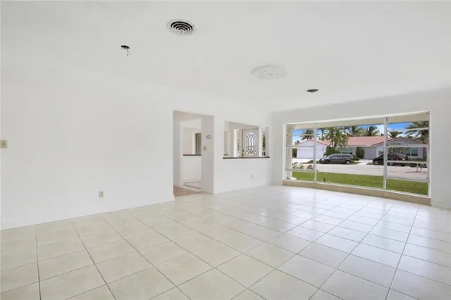 a view of an empty room