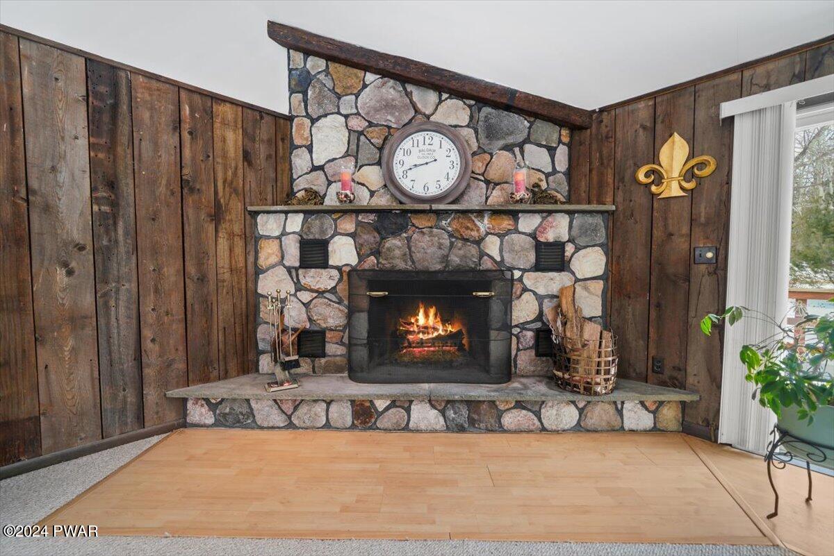 125 Robert Road Shohola, PA 18458 - Photo 5 of 38 Stone Fireplace