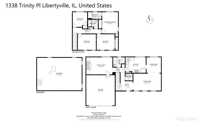 $539,000 | 1338 Trinity Place, Libertyville, IL 60048