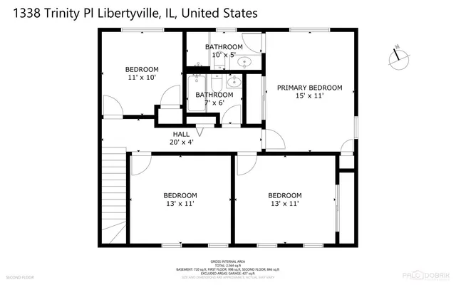 $539,000 | 1338 Trinity Place, Libertyville, IL 60048