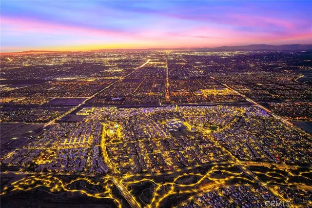 a view of city and mountain