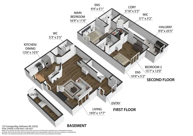$325,000 | 127 Carriage Way, DeForest, WI 53532