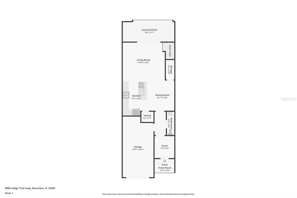 8986 Indigo Trail Loop Riverview, FL 33578 - Photo 48 of 48 a picture of a floor plan