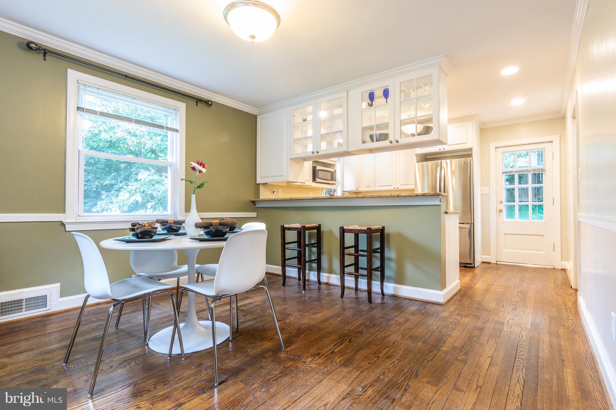 Sunny, spacious modern open concept kitchen