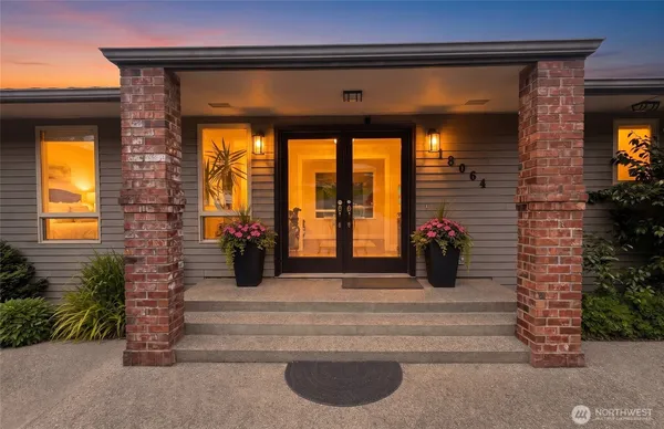 a view of a entryway door front of house