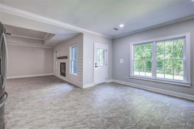 a view of an empty room