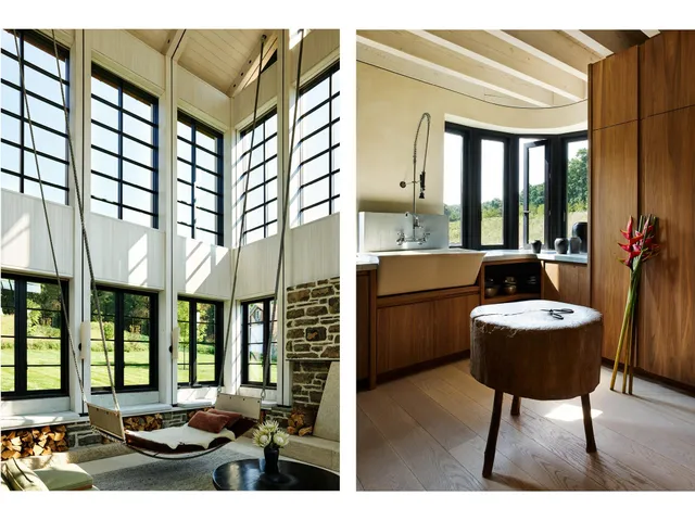 a outdoor living space with furniture and a potted plant