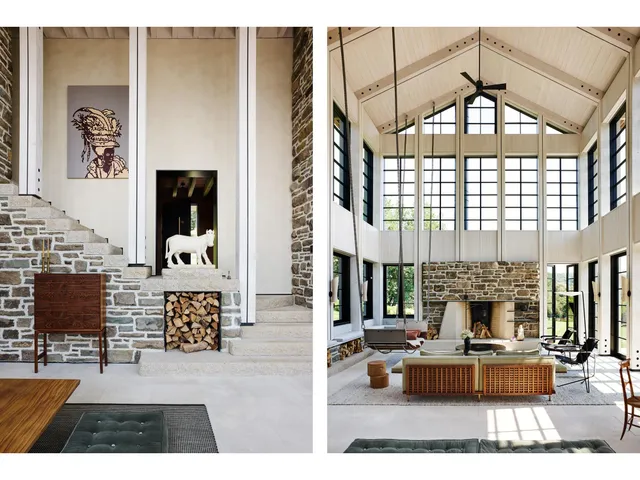 a living room with fireplace furniture and a chandelier