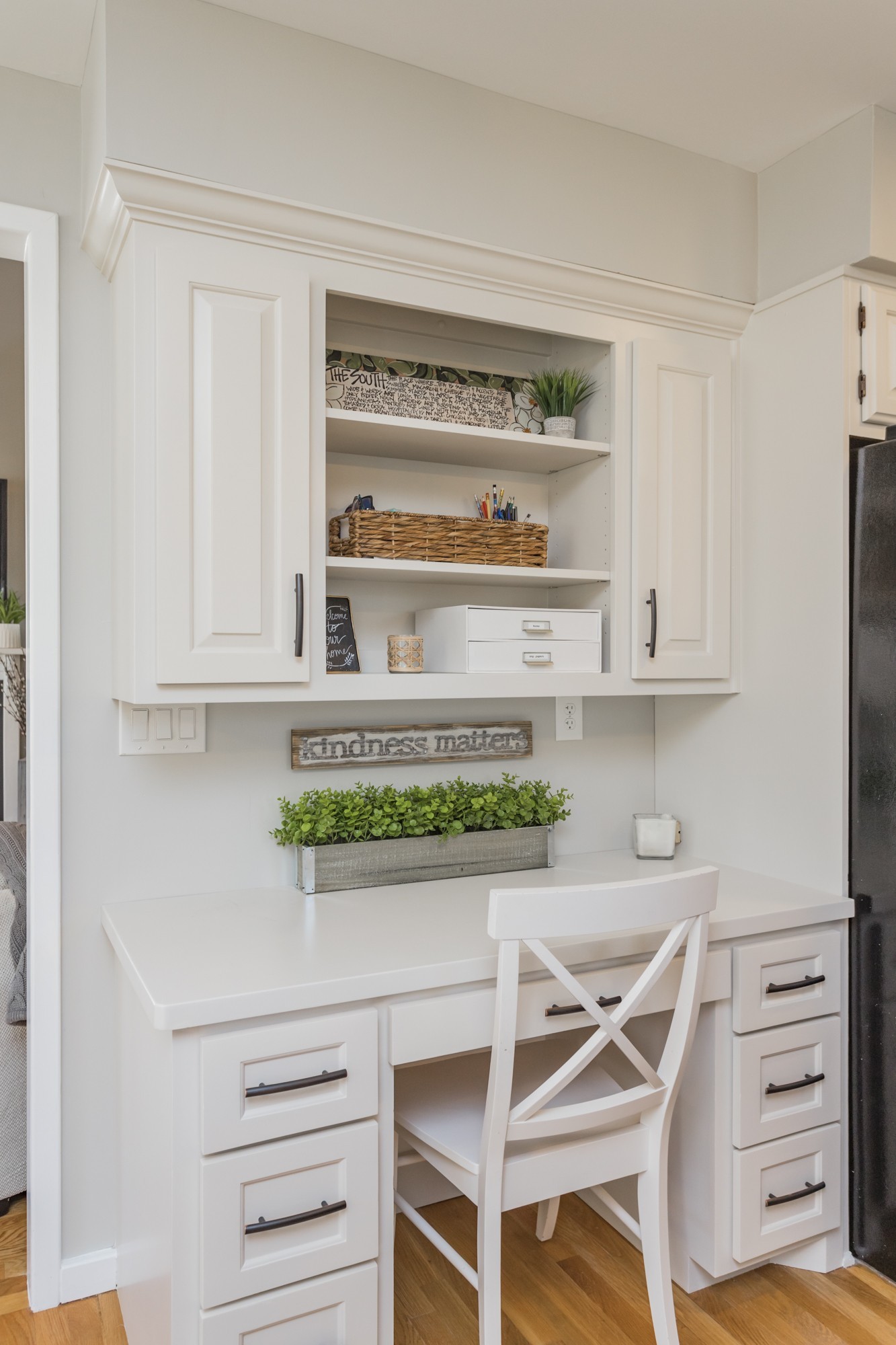 804 High Point Ridge Road Franklin, TN 37069 - Photo 18 of 50 a white kitchen with a stove a microwave and cabinets