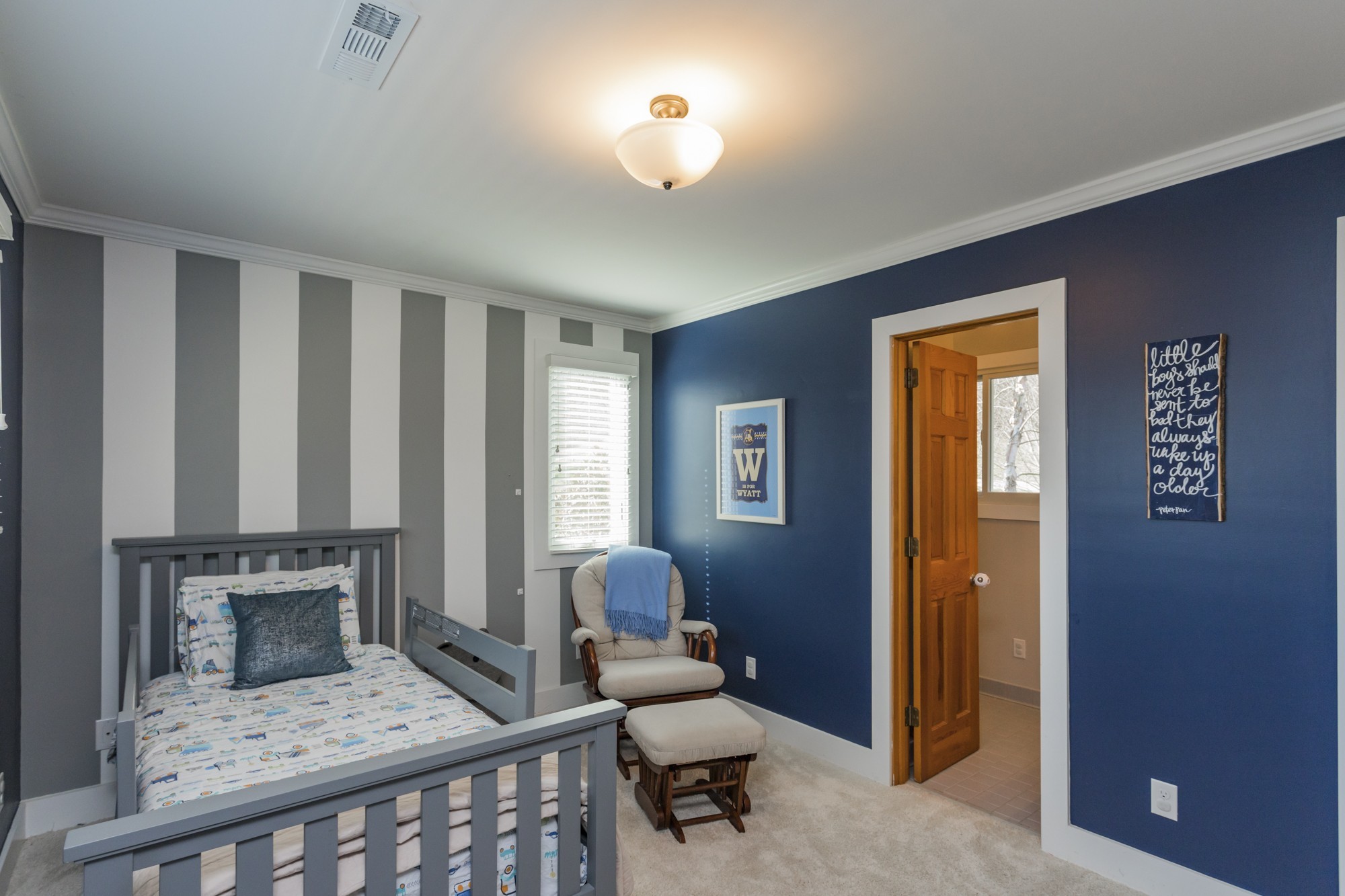804 High Point Ridge Road Franklin, TN 37069 - Photo 33 of 50 a bedroom with a bed and wooden floor