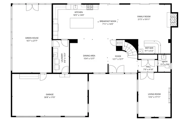 a picture of a floor plan