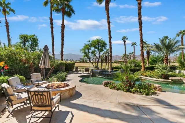 a view of a lake with a mountain
