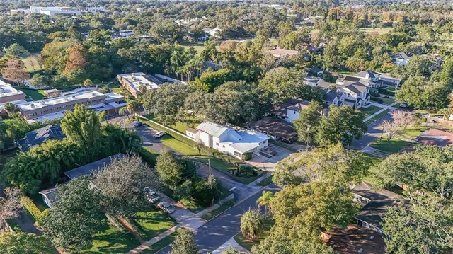 an aerial view of residential house with outdoor space