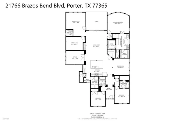 $575,000 | 21766 Brazos Bend Boulevard, Porter, TX 77365