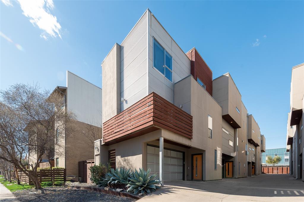 a view of a building with a street