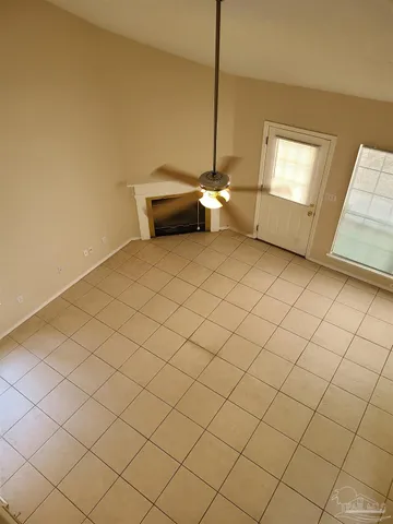 a bed room with a window