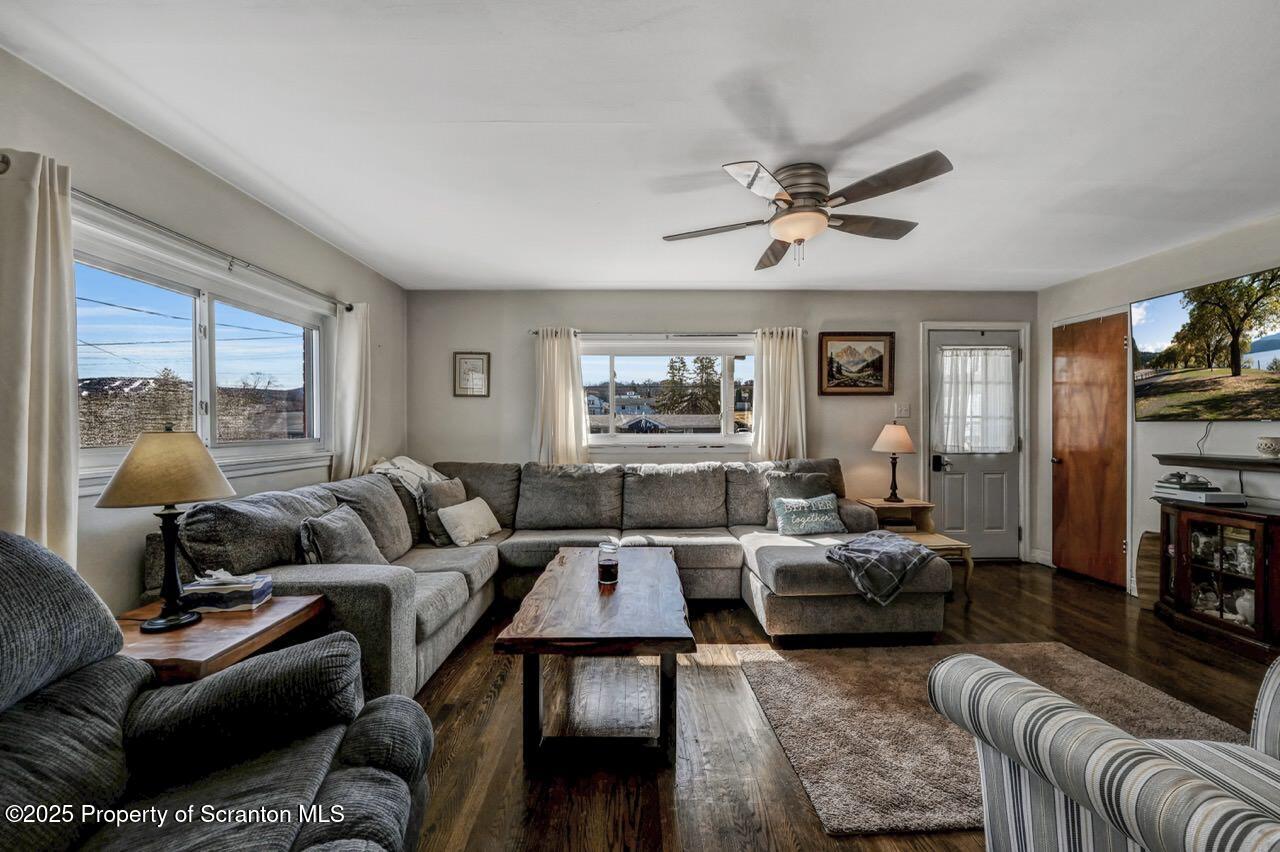 3618 Winfield Avenue Moosic, PA 18507 - Photo 3 of 54 a living room with furniture ceiling fan and a window