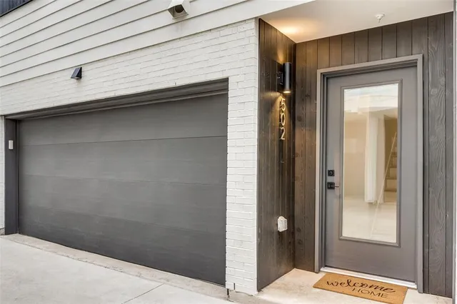 a front view of a house