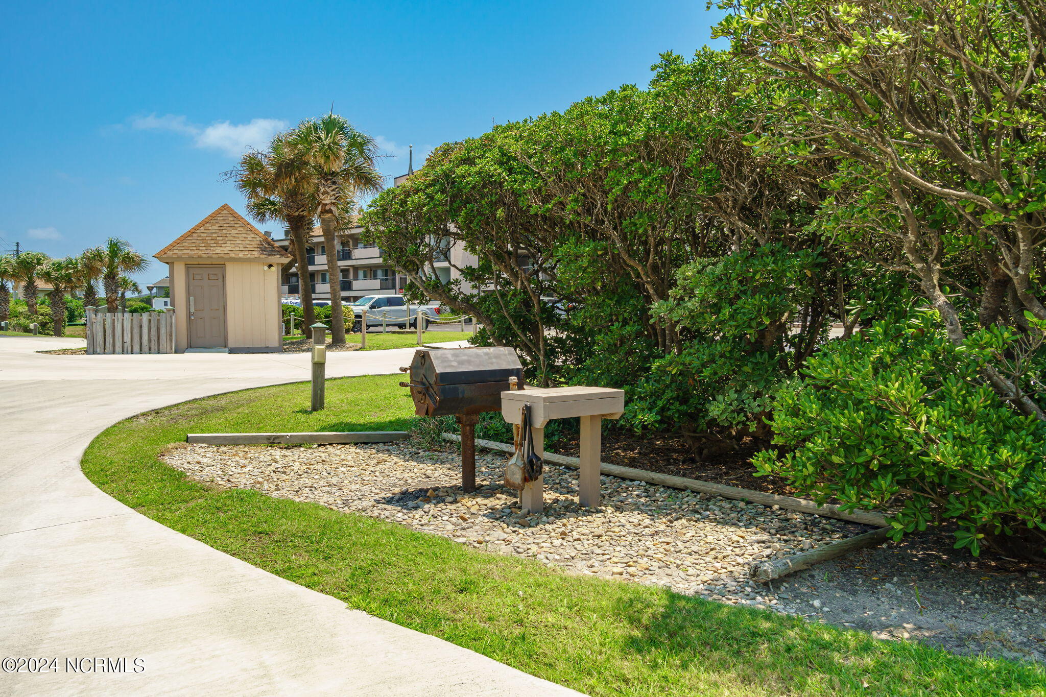 331 Salter Path Road, Unit 104 BEACHWALK Pine Knoll Shores, NC 28512 - Photo 46 of 47 Beachwalk Villas grilling area