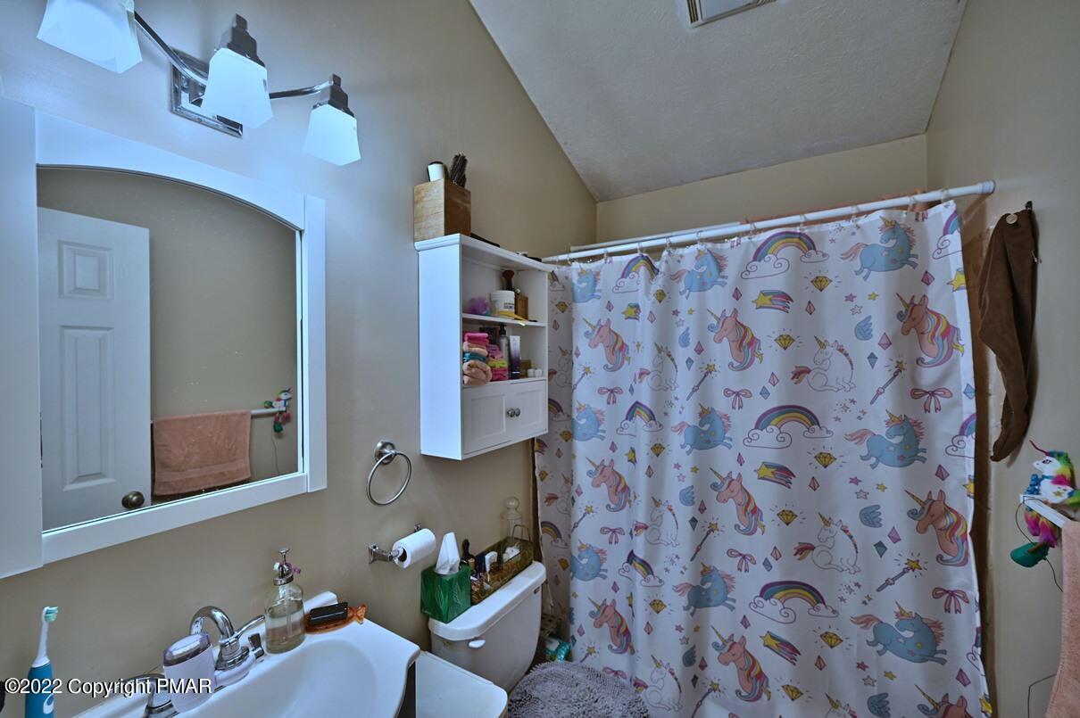 1039 Dancing Ridge Road East Stroudsburg, PA 18302 - Photo 19 of 40 a bathroom with a sink toilet and mirror