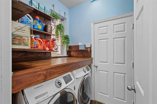 a view of washer and dryer