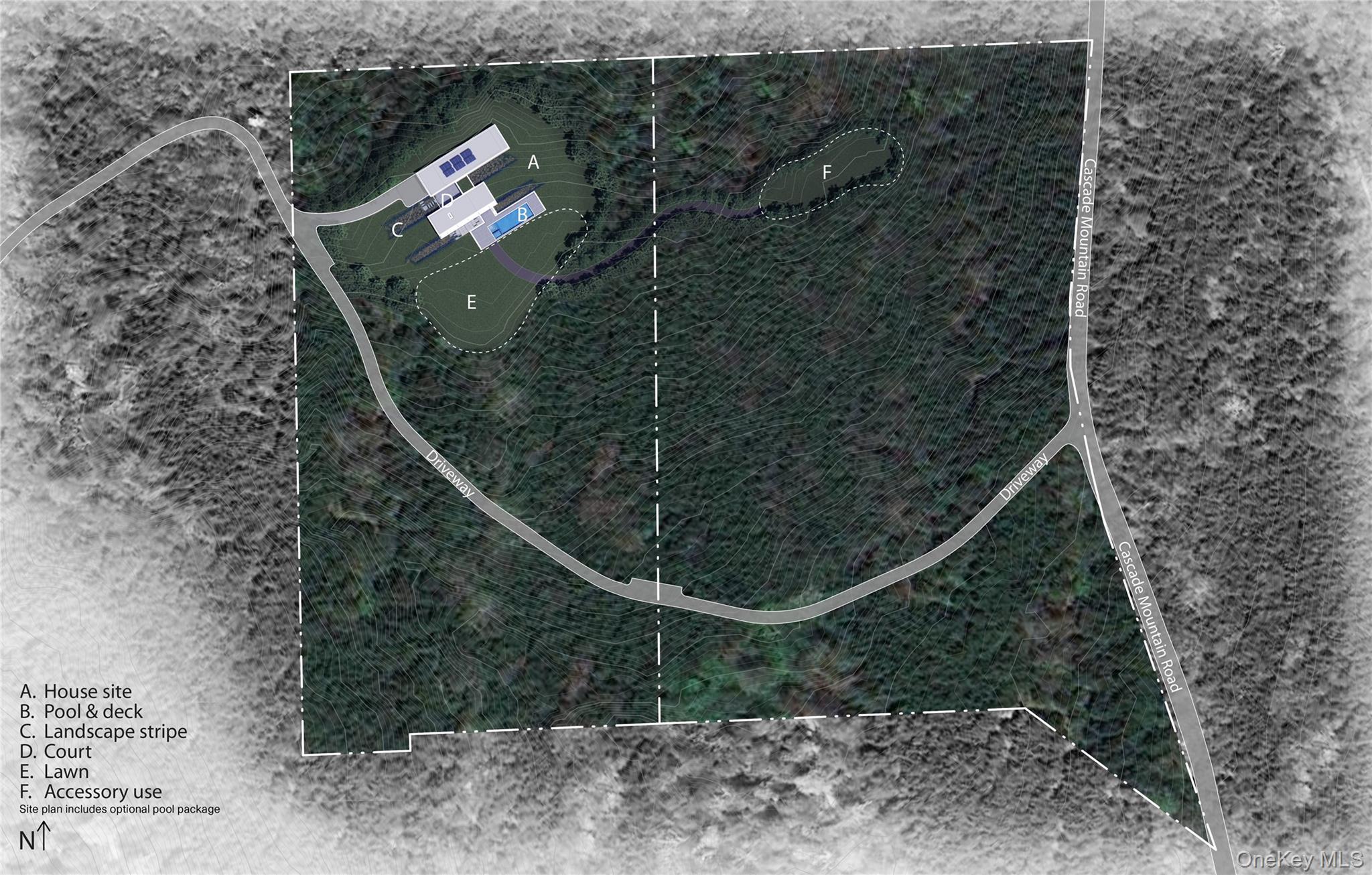 Cascade House Cascade Mountain Road Amenia, NY 12501 - Photo 20 of 21 Site Plan.